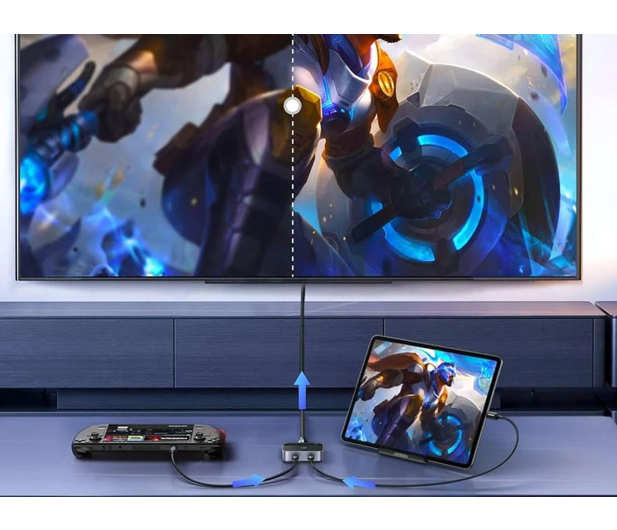 UGREEN Przełącznik / switch 2x USB-C do HDMI AW502 2w1 4K 60Hz - 1501559 - zdjęcie 5